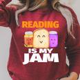 READING IS MY JAM Shirt I Love To Read Books Raglan Sleeve Sweatshirt Heather Dust READING IS MY JAM Shirt I Love To Read Books Raglan Sleeve Sweatshirt Heather Dust