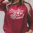 Reading Is Lit Men Women Kids Read Book Lover Raglan Sleeve Sweatshirt Heather Dust Reading Is Lit Men Women Kids Read Book Lover Raglan Sleeve Sweatshirt Heather Dust