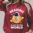 Reading Is Out Of This World Astronaut Book Lover Raglan Sleeve Sweatshirt Heather Dust Reading Is Out Of This World Astronaut Book Lover Raglan Sleeve Sweatshirt Heather Dust
