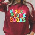 Return Your Books School Librarian School Library Worker Raglan Sleeve Sweatshirt Heather Dust Return Your Books School Librarian School Library Worker Raglan Sleeve Sweatshirt Heather Dust