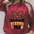 In My Science Of Reading Era Book Lover Reading Teacher Raglan Sleeve Sweatshirt Heather Dust