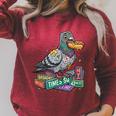 Smart Pigeon Sitting On Book Stack Raglan Sleeve Sweatshirt Heather Dust Smart Pigeon Sitting On Book Stack Raglan Sleeve Sweatshirt Heather Dust