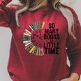 So Many Books Little Time Retro Bookish Book Lover Raglan Sleeve Sweatshirt Heather Dust So Many Books Little Time Retro Bookish Book Lover Raglan Sleeve Sweatshirt Heather Dust