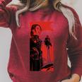 Star Wars The Book Of Boba Fett Fennec Shand Vintage Poster Raglan Sleeve Sweatshirt Heather Dust