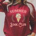 Summer Book Club Raglan Sleeve Sweatshirt Heather Dust