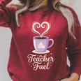 Teacher Fuel Coffee Cup Books Apples Educator Raglan Sleeve Sweatshirt Heather Dust Teacher Fuel Coffee Cup Books Apples Educator Raglan Sleeve Sweatshirt Heather Dust