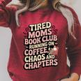 Tired Moms Book Club Coffee Sarcasm Jokes Dad Humor Premium Tri-Blend Raglan Sleeve Sweatshirt Heather Dust