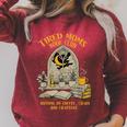Tired Moms Book Club Reading Coffee Lover Mother's Day Raglan Sleeve Sweatshirt Heather Dust