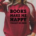 Trendy Books Make Me Happy Attitude Humour Raglan Sleeve Sweatshirt Heather Dust Trendy Books Make Me Happy Attitude Humour Raglan Sleeve Sweatshirt Heather Dust