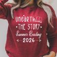 Unearth A Story 2026 Summer Reading Raglan Sleeve Sweatshirt Heather Dust Unearth A Story 2026 Summer Reading Raglan Sleeve Sweatshirt Heather Dust
