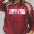 Unreliable Narrator Literary Book Writing Writer Bookish Tee Raglan Sleeve Sweatshirt Heather Dust