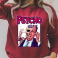 Vintage Movie Horror Poster Comic Book Graphic Film Night Raglan Sleeve Sweatshirt Heather Dust