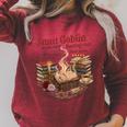 Vintage Smut Goblin Dark Romance Bookish Book Lover Raglan Sleeve Sweatshirt Heather Dust