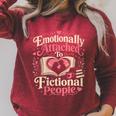 Women's Book Reading Joke Humor Raglan Sleeve Sweatshirt Heather Dust