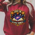 Women's Lost In Reading Space Book Lover Galaxy Stars Raglan Sleeve Sweatshirt Heather Dust Women's Lost In Reading Space Book Lover Galaxy Stars Raglan Sleeve Sweatshirt Heather Dust