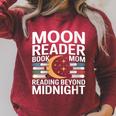 Women's Moon Reader Book Mom Reading Beyond Midnight Raglan Sleeve Sweatshirt Heather Dust Women's Moon Reader Book Mom Reading Beyond Midnight Raglan Sleeve Sweatshirt Heather Dust