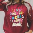 World Book Day 2026 Costume It's a Good Day To Read a Book Raglan Sleeve Sweatshirt Heather Dust