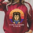 In A World Full Of Bookworms Be A Book Lion Dragon Reading Raglan Sleeve Sweatshirt Heather Dust