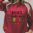 XboE Books Make Bright Christmas Light Merry Xmas Bookworm Raglan Sleeve Sweatshirt Heather Dust XboE Books Make Bright Christmas Light Merry Xmas Bookworm Raglan Sleeve Sweatshirt Heather Dust
