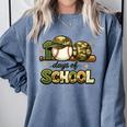 100 Days Of School Baseball Camo School Teacher Boy Comfort Colors Sweatshirt Denim 100 Days Of School Baseball Camo School Teacher Boy Comfort Colors Sweatshirt Denim