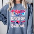 100 Days Of School Baseball Lover Donut Drip Boy Girl Comfort Colors Sweatshirt Denim