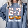 67 13 Year Old Official Teenager Baseball Boy 13th Birthday Comfort Colors Sweatshirt Denim