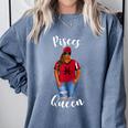 African American Baseball Mom Pisces Queen Zodiac Sign Comfort Colors Sweatshirt Denim African American Baseball Mom Pisces Queen Zodiac Sign Comfort Colors Sweatshirt Denim