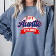 Auntie Rookie Of Year 1st Birthday Baseball Theme Matching Comfort Colors Sweatshirt Denim Auntie Rookie Of Year 1st Birthday Baseball Theme Matching Comfort Colors Sweatshirt Denim