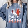 Ball Mom Football Baseball Mom Comfort Colors Sweatshirt Denim Ball Mom Football Baseball Mom Comfort Colors Sweatshirt Denim