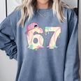 Baseball 67 Dripping Six Seven Drip Boys Gen Z Comfort Colors Sweatshirt Denim Baseball 67 Dripping Six Seven Drip Boys Gen Z Comfort Colors Sweatshirt Denim