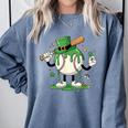 Baseball Drip Ice Cream Boys Kids Shamrock St Patricks Day Comfort Colors Sweatshirt Denim Baseball Drip Ice Cream Boys Kids Shamrock St Patricks Day Comfort Colors Sweatshirt Denim