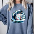 Baseball Drip Ice Cream Sprinkles Baseball Glove Premium Tri-Blend Comfort Colors Sweatshirt Denim Baseball Drip Ice Cream Sprinkles Baseball Glove Premium Tri-Blend Comfort Colors Sweatshirt Denim