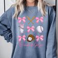 Baseball Gigi Era Bows Baseball Mom Women Comfort Colors Sweatshirt Denim Baseball Gigi Era Bows Baseball Mom Women Comfort Colors Sweatshirt Denim