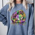 Baseball Glove Ice Cream Mardi Gras Dripping Boys Youth Kids Comfort Colors Sweatshirt Denim Baseball Glove Ice Cream Mardi Gras Dripping Boys Youth Kids Comfort Colors Sweatshirt Denim