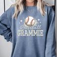 Baseball Grammie Sport Baseball Player Comfort Colors Sweatshirt Denim