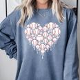 Baseball Heart Drip Valentine's Day Baseball Lover Boys Men Comfort Colors Sweatshirt Denim Baseball Heart Drip Valentine's Day Baseball Lover Boys Men Comfort Colors Sweatshirt Denim
