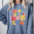 In My Baseball Mom Era Cute Mommy Groovy Comfort Colors Sweatshirt Denim