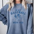 In My Baseball Mom Era Retro Game Day Mama Groovy Season Raglan Baseball Tee Comfort Colors Sweatshirt Denim