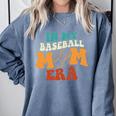 In My Baseball Mom Era Baseball Retro Groovy Mom Comfort Colors Sweatshirt Denim In My Baseball Mom Era Baseball Retro Groovy Mom Comfort Colors Sweatshirt Denim