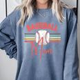 BASEBALL MOM Fun RETRO LOOK Comfort Colors Sweatshirt Denim