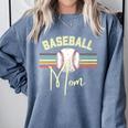 BASEBALL MOM Fun RETRO LOOK Premium Comfort Colors Sweatshirt Denim BASEBALL MOM Fun RETRO LOOK Premium Comfort Colors Sweatshirt Denim
