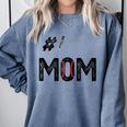 Baseball Mom Number One 1 Mother Baseball Lover Mother's Day Comfort Colors Sweatshirt Denim Baseball Mom Number One 1 Mother Baseball Lover Mother's Day Comfort Colors Sweatshirt Denim