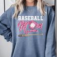 Baseball Mom Pink Ribbon Breast Cancer Awareness Fighters Comfort Colors Sweatshirt Denim Baseball Mom Pink Ribbon Breast Cancer Awareness Fighters Comfort Colors Sweatshirt Denim