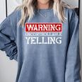 Baseball Mom Warning Uncontrollable Yelling Funny Sign Comfort Colors Sweatshirt Denim Baseball Mom Warning Uncontrollable Yelling Funny Sign Comfort Colors Sweatshirt Denim