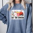 Baseball Mom Women Mama Season Baseball Lover Girls Boys Comfort Colors Sweatshirt Denim