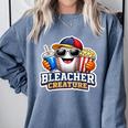 Bleacher Creature Baseball Fan Supporter Game Day Ball Comfort Colors Sweatshirt Denim