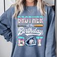 Brother Of The Birthday Boy Baseball Ice Cream Drip Matching Comfort Colors Sweatshirt Denim Brother Of The Birthday Boy Baseball Ice Cream Drip Matching Comfort Colors Sweatshirt Denim