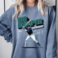 Cal Raleigh Seattle MLB Baseball Players MLBCRA205M Comfort Colors Sweatshirt Denim Cal Raleigh Seattle MLB Baseball Players MLBCRA205M Comfort Colors Sweatshirt Denim
