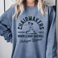 Chairmakers Sheboygan Minor League Baseball Comfort Colors Sweatshirt Denim