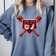 Chocolate 67 Drip Baseball Valentine Love Sports Comfort Colors Sweatshirt Denim Chocolate 67 Drip Baseball Valentine Love Sports Comfort Colors Sweatshirt Denim